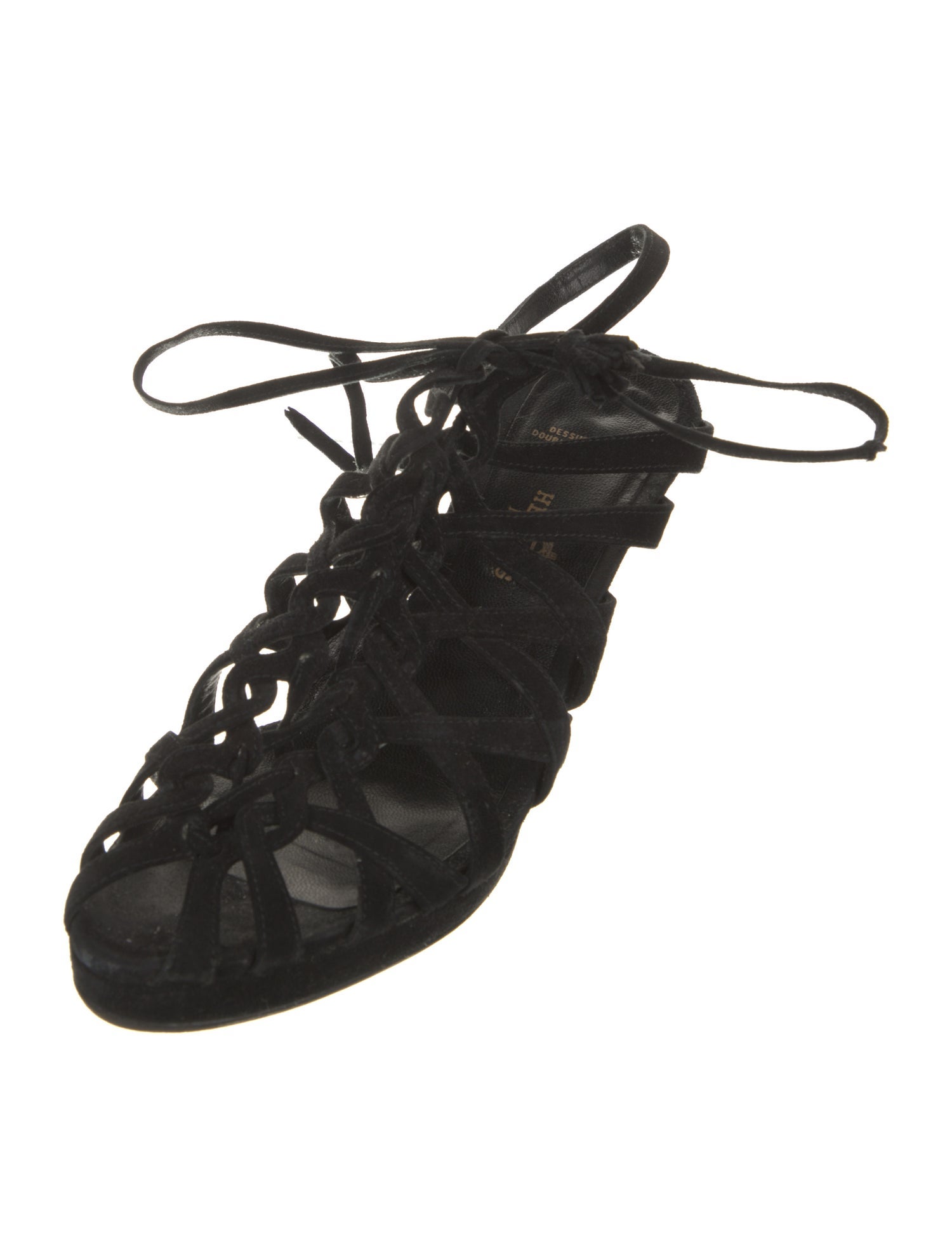 Hermès Vintage Suede Gladiator Sandals